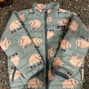 Patagonia Light Blue Sheep Pattern Jacket